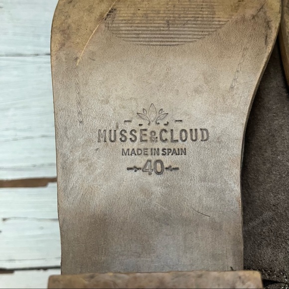 Musse & Cloud Ciara Boho Suede Leather Open Toe & Heel Ankle Bootie Sandal - Picture 11 of 13